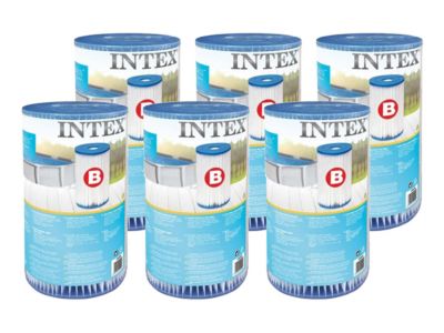 Lot de 6 cartouches de filtration B – Diamètre 14 2 cm – Hauteur 25 4 cm – Compatible filtre Intex – Fibre dacron - vue 2