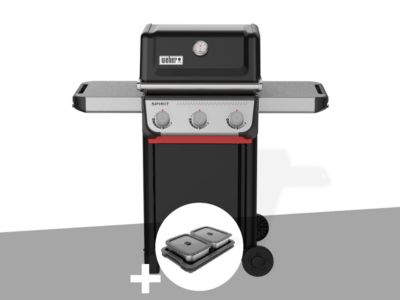 Barbecue à gaz Spirit E-310 + Kit de préparation et de service - Weber