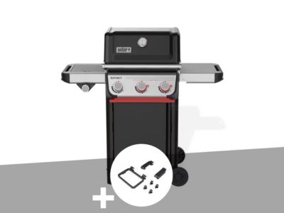 Barbecue à gaz Spirit E 335 + Set d'accessoires clipsables Weber Works Weber