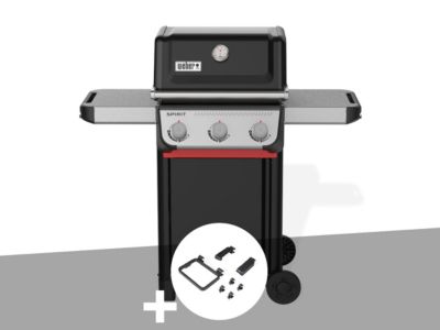 Barbecue à gaz Spirit E-310 + Set d'accessoires clipsables - Weber