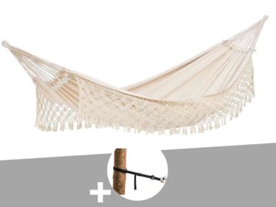 Amazonas Hamac 2 places Rio écru + Kit attaches T-Strap