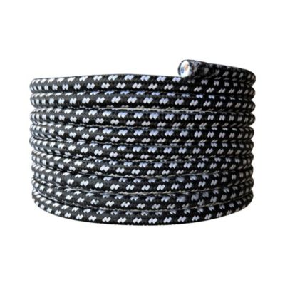 Câble électrique tissu et long. 3m diam. 6.2mm Tibelec