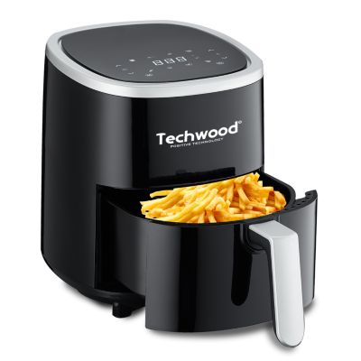 Friteuse sans huile Techwood TFR-358SHD 3.5 L - 1 Kg de frites Puissance 1200W Coloris Noir