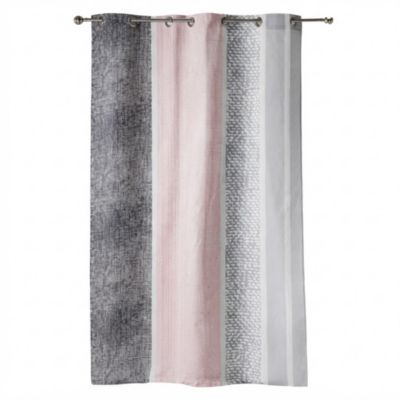 Eden Rideau a oeillets 140 x 240 cm textilio Rose - vue 2