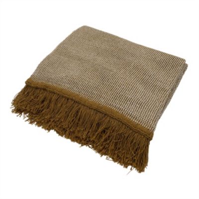 Rideau tamisant à tissage alvéolé (140x240 cm - Jaune Ocre)