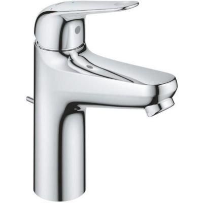 Mitigeur monocommande lavabo GROHE Swift 24328001 Chromé Taille Ouverture Eau Froide Economie d'eau Tirette et v