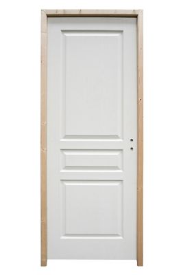 Bloc-porte Ordesa postformé blanc H.204 x l.63 cm, poussant gauche