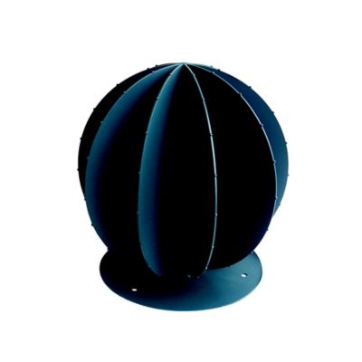 Cactus boule décorative anthracite en métal D. 30 cm