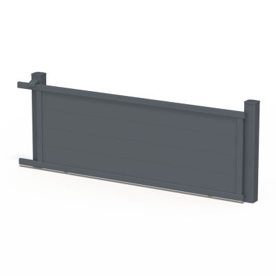Portail coulissant en aluminium MARYN 3.56X1.35 7016