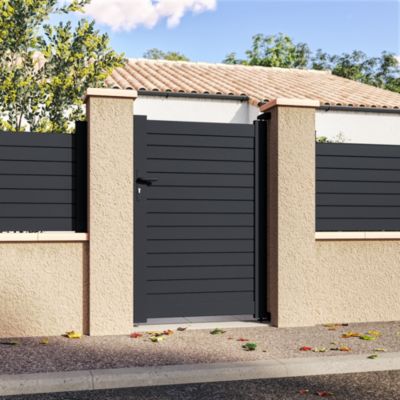 Portillon Belty en aluminium AZYR - 99 x h.148 cm - Blanc