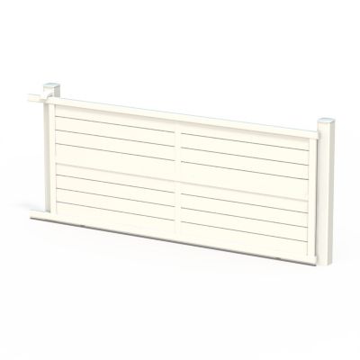Portail coulissant en aluminium ILY 4.06X1.77 9016