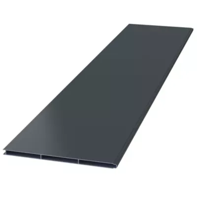 Lame de clôture pleine Belty aluminium blanc 9016 - 300 mm