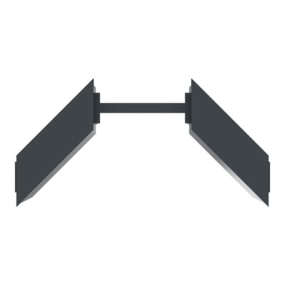 Lot de 10 entretoises Belty lame persienne blanc 9016