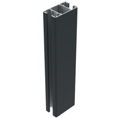 Poteau de clôture Belty aluminium blanc 9016