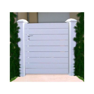 Portillon pvc France Portails Azur blanc - 100 x h.150 cm
