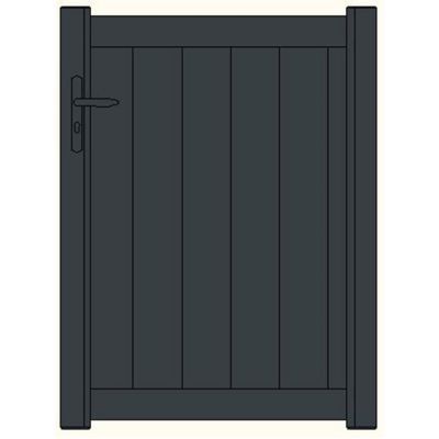 Portillon en alu Cornouaille gris