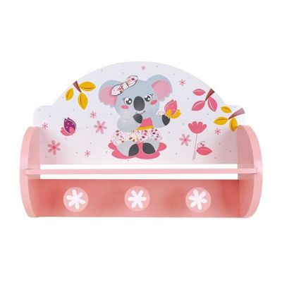 FUN HOUSE Mimi Cally  Koala 713337 ETAGERE PORTEMANTEAU Dimensions : +- H. 33 x L. 46 x P. 15 cm pour enfant