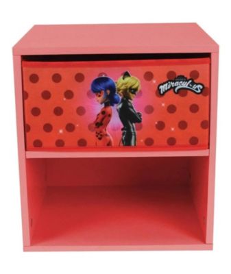 Fun house miraculous ladybug chevet avec tiroir h.36 x .33 x p. 30 cm - vue 2