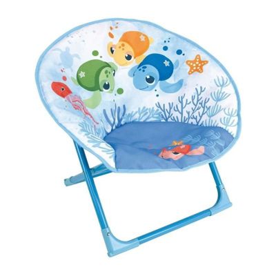 Fun house ma petite carapace siege lune pliable tortues aquatiques pour enfant h.47 x l.54 x p.42 cm