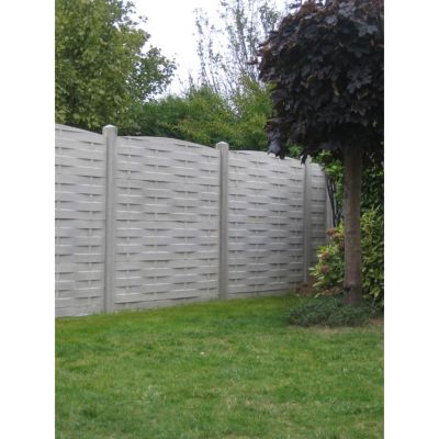 Plaque de finition arcade en béton tressée grise