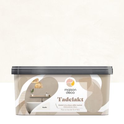 Enduit à la chaux effet marbré Maison Déco Tadelakt Kaolin 5L
