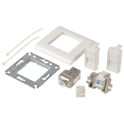 Prise murale RJ45 Catégorie 3 Erard, lot de 2