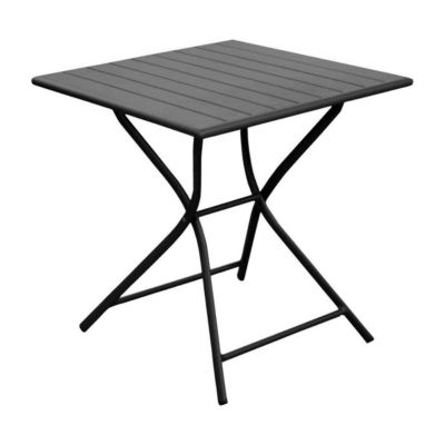 Table de jardin carrée en aluminium 2 personnes Globe