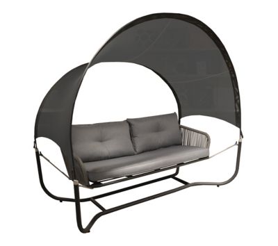 Balancelle Positano acier gris robuste et confortable