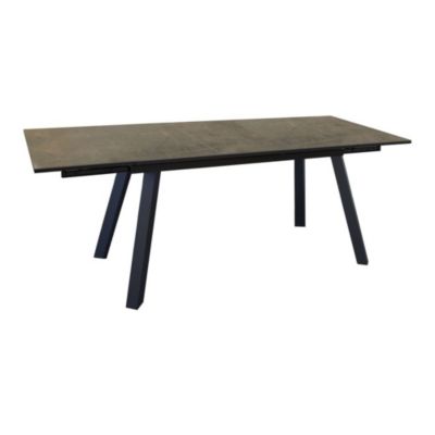 Table de jardin Agra plateau à lames Fundermax® hpl cave 150200250 cm