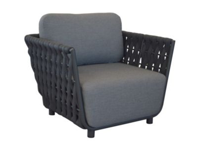 PROLOISIRS Fauteuil de détente Hug alutresse sangle rubber avec coussin
