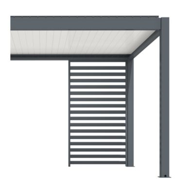 Claustra pour pergola Proloisirs 4M de côté gris