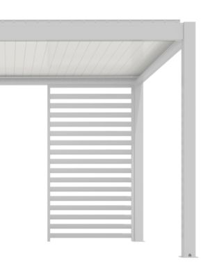 Claustra pour pergola Proloisirs 4M de côté blanc