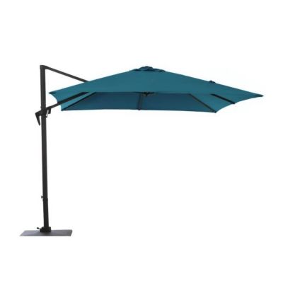 Parasol de jardin déporté PROLOISIRS Roma 3x4m Manivelle Aluacier