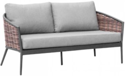 PROLOISIRS Set 3 pièces Muse en aluminiumwicker avec coussins