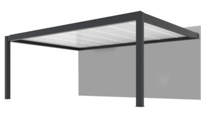 Pergolas bioclimatique adossée summer Proloisirs L.6 x l.4m gris