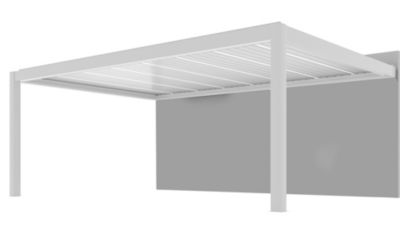 Pergolas bioclimatique adossée summer Proloisirs L.6 x l.4m blanc