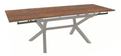 Table de jardin extensible Absolu crème céramique Oxyde Proloisirs L.180/240 x l.100 x H.76 5 cm