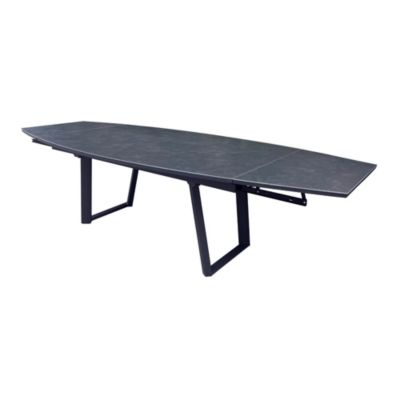 Table de jardin extensible ovale en céramique 180230280 x .110 cm ProLoisirs Manta