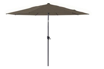 Parasol droit en aluminium inclinable avec manivelle Ø300 cm Coloris chiné naturel