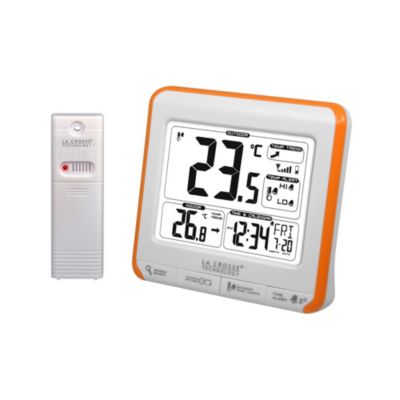 Thermomètre La Crosse Technology, grand écran noir et blanc