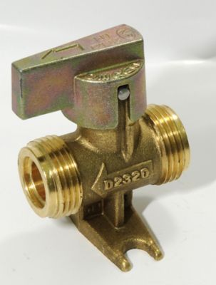 Vanne d'arrêt 1/4 de tour pour butane/propane entrée et sortie M20X150