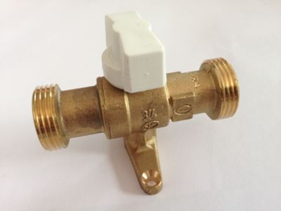 Robinet d'arrêt ou de commande d'appareils gaz naturel DN 3/4 avec patte de fixation, sorties Mâles