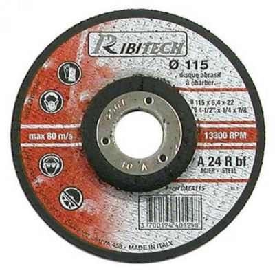 Ribimex disque à ébarber métal 115 mm