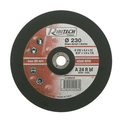 Ribimex Disque à ébarber métal 230mm