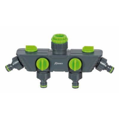 RIBIMEX Nez de robinet 4 circuits bimatière