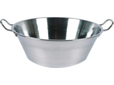 LE Pratique Bassine - Inox - Ø 38 cm - 9 L - 2 anses Gris - vue 3