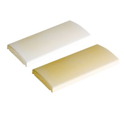 Dessus de muret arrondi 50 x 23 cm blanc ou ton pierre | Castorama