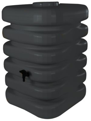 Récupérateur d'eau cubique Belli 350L L.60 x l.60 x H.120 cm anthracite