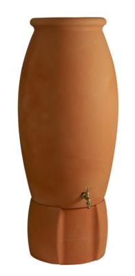 Récupérateur d'eau de pluie 235L Belli coloris terre cuite ø60 x H.146 cm