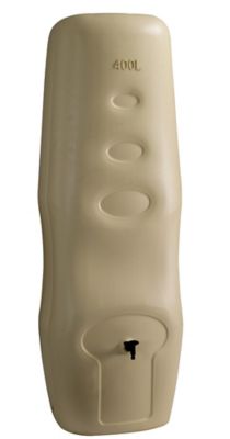 Récupérateur d'eau de pluie 400L Belli coloris beige L.52 x l.60 x H.182 cm